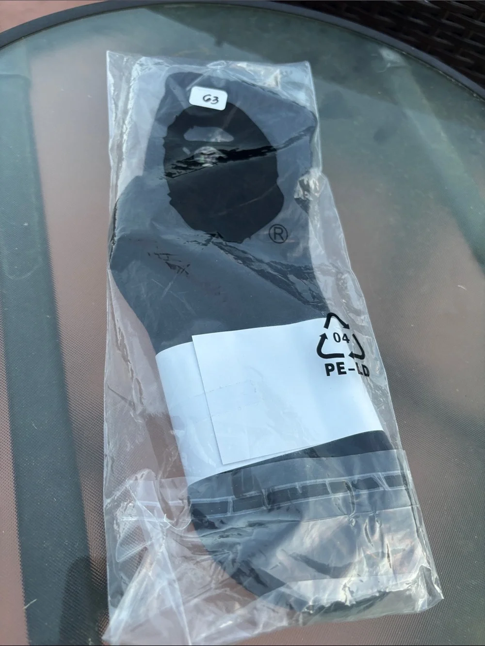 A Bathing Ape Black Men's Socks with Signature Ape Head